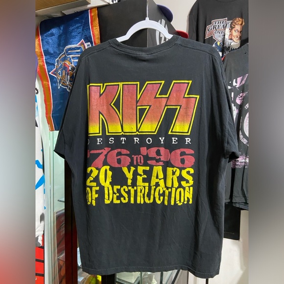 Insane vintage kiss destroyer band tee. 1996 20 years of destruction - Picture 2 of 9